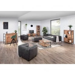 Ars manufacti Étagère Leyma II - Rotin / Acacia massif - Acacia / Anthracite -Meubles de salle à manger Soldes Magasin 1000223496 200826 12361600087 MOOD DETAILS P000000001000223496 mood