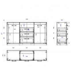 Red Living Buffet Buzan - Imitation bois recyclé / Anthracite 13 Red Living Buffet Buzan - Imitation bois recyclé / Anthracite -Meubles de salle à manger Soldes Magasin 1000223919 210202 14163000006 SKETCH DETAILS P000000001000223919 sketch