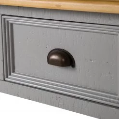 Maison Belfort Console Lavalle - Partiellement en pin massif - Pin / Gris clair -Meubles de salle à manger Soldes Magasin 1000224193 210625 12141000015 DETAILS P000000001000224193