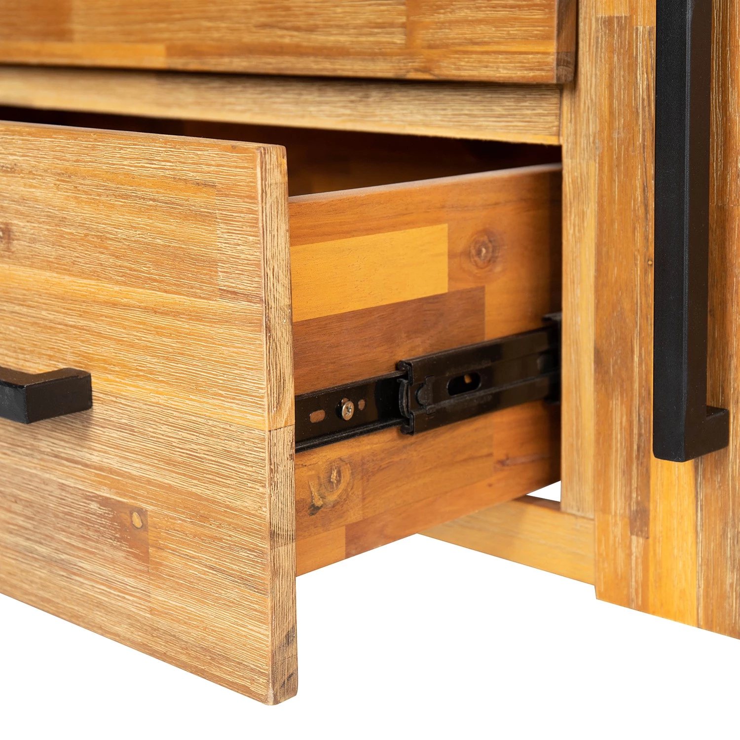 Ars manufacti Buffet Urban Industry I - Partiellement en acacia massif / Métal - Acacia / Noir 14 Ars manufacti Buffet Urban Industry I - Partiellement en acacia massif / Métal - Acacia / Noir – Image 14