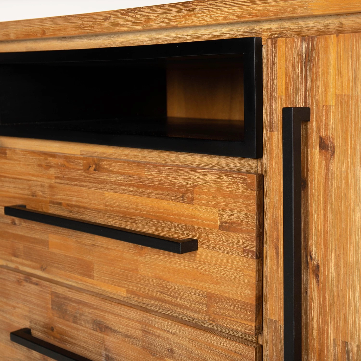 Ars manufacti Buffet Urban Industry I - Partiellement en acacia massif / Métal - Acacia / Noir 16 Ars manufacti Buffet Urban Industry I - Partiellement en acacia massif / Métal - Acacia / Noir – Image 16