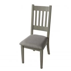 Maison Belfort Chaises Lavalle (lot de 2) - Pin massif - Gris clair / Gris -Meubles de salle à manger Soldes Magasin 1000224202 210607 14273400005 DETAILS P000000001000224202