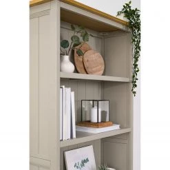 Maison Belfort Étagère Lavalle - Partiellement en pin massif - Pin / Gris clair -Meubles de salle à manger Soldes Magasin 1000224204 210723 09290000019 DETAILS P000000001000224204