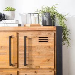 Ars manufacti Buffet haut Urban Industry I - Partiellement en acacia massif / Métal - Acacia / Noir 24 Ars manufacti Buffet haut Urban Industry I - Partiellement en acacia massif / Métal - Acacia / Noir -Meubles de salle à manger Soldes Magasin 1000224212 220729 046 DETAILS P000000001000224212