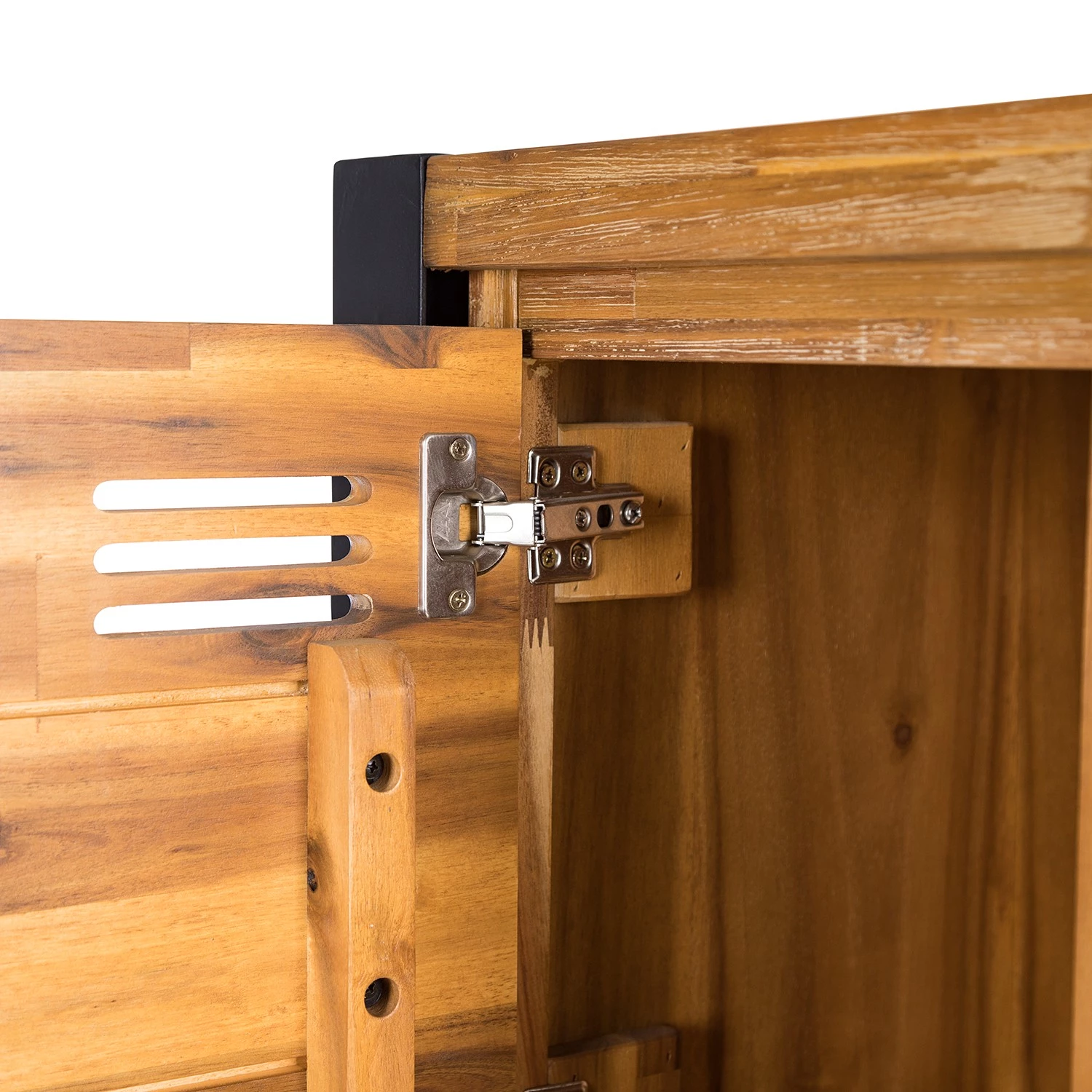 Ars manufacti Buffet haut Urban Industry I - Partiellement en acacia massif / Métal - Acacia / Noir 12 Ars manufacti Buffet haut Urban Industry I - Partiellement en acacia massif / Métal - Acacia / Noir – Image 12