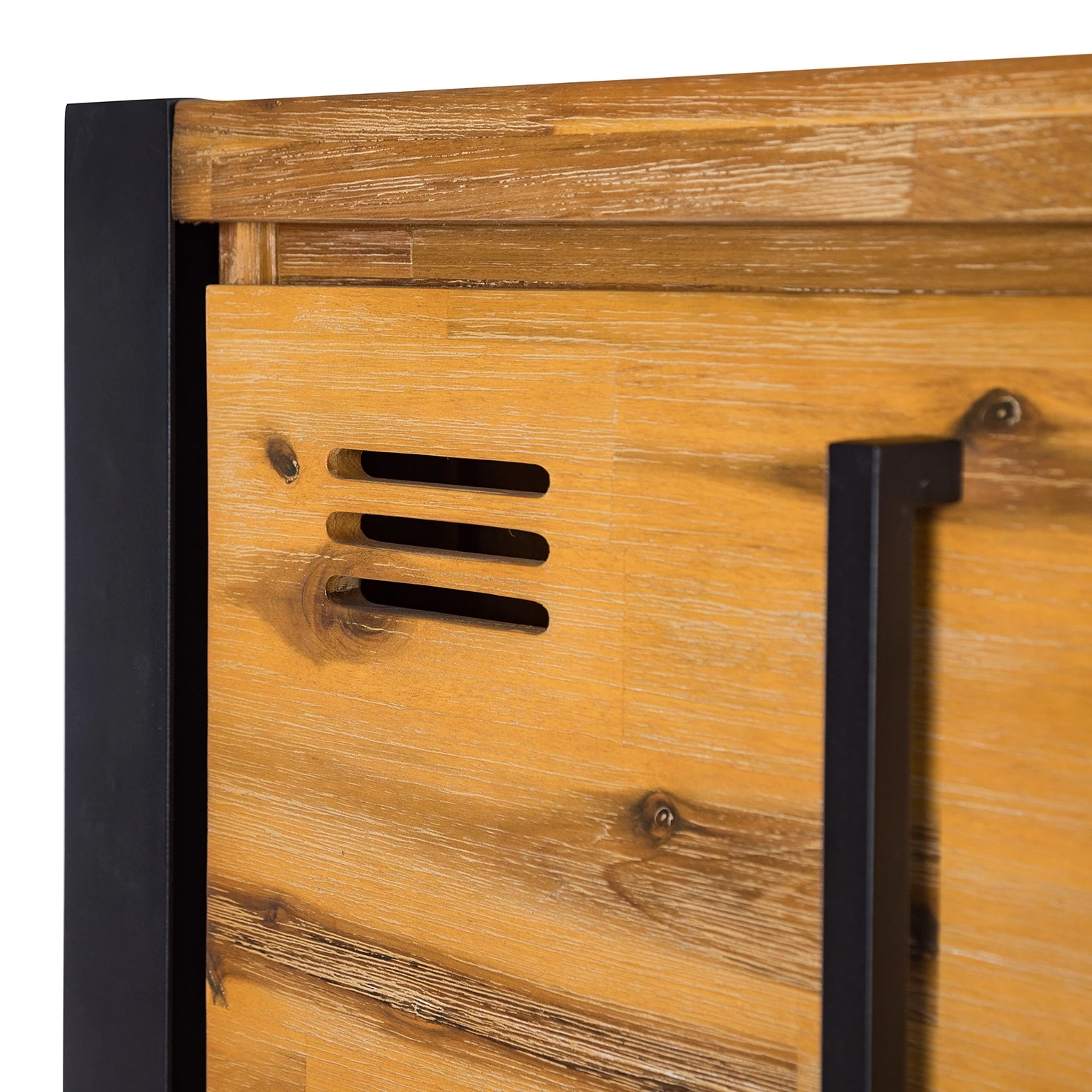 Ars manufacti Buffet haut Urban Industry I - Partiellement en acacia massif / Métal - Acacia / Noir 14 Ars manufacti Buffet haut Urban Industry I - Partiellement en acacia massif / Métal - Acacia / Noir – Image 14