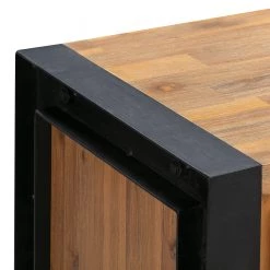 Ars manufacti Buffet Urban Industry IV - Partiellement en acacia massif / Métal - Acacia / Noir -Meubles de salle à manger Soldes Magasin 1000224216 210625 12375100005 DETAILS P000000001000224216