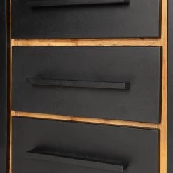 Ars manufacti Buffet Urban Industry IV - Partiellement en acacia massif / Métal - Acacia / Noir -Meubles de salle à manger Soldes Magasin 1000224216 210908 15542000028 DETAILS P000000001000224216