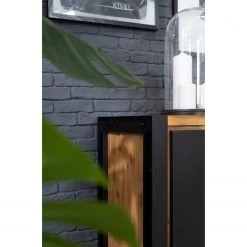 Ars manufacti Buffet Urban Industry IV - Partiellement en acacia massif / Métal - Acacia / Noir -Meubles de salle à manger Soldes Magasin 1000224216 220114 134352000037 DETAILS P000000001000224216