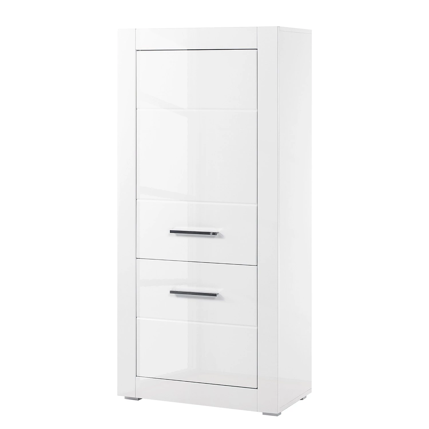 Loftscape Buffet haut Bricktown IV - Blanc brillant / Blanc mat 1 Loftscape Buffet haut Bricktown IV - Blanc brillant / Blanc mat