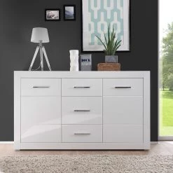 Loftscape Buffet Bricktown II - Blanc brillant / Blanc mat -Meubles de salle à manger Soldes Magasin 1000224403 200904 12223700087 MOOD DETAILS P000000001000224403 mood