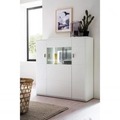 Loftscape Buffet haut Cassville - Blanc mat / Anthracite -Meubles de salle à manger Soldes Magasin 1000224406 200904 13092500031 MOOD DETAILS P000000001000224406 mood