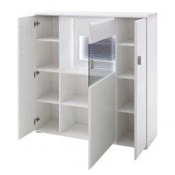 Loftscape Buffet haut Cassville - Blanc mat / Anthracite -Meubles de salle à manger Soldes Magasin 1000224406 200910 14251300008 DETAILS P000000001000224406