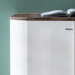 Fredriks Buffet Karlsburg - Blanc brillant / Imitation bois recyclé -Meubles de salle à manger Soldes Magasin 1000224471 200902 06404000057 DETAILS P000000001000224471