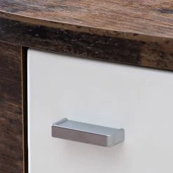 Fredriks Buffet Karlsburg - Blanc brillant / Imitation bois recyclé -Meubles de salle à manger Soldes Magasin 1000224471 200902 06404600062 DETAILS P000000001000224471