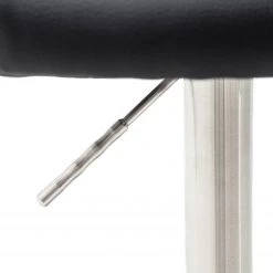 Fredriks Chaise de bar Elburn - Imitation cuir / Acier inoxydable - Noir -Meubles de salle à manger Soldes Magasin 1000224860 201016 12345800059 DETAILS P000000001000224860