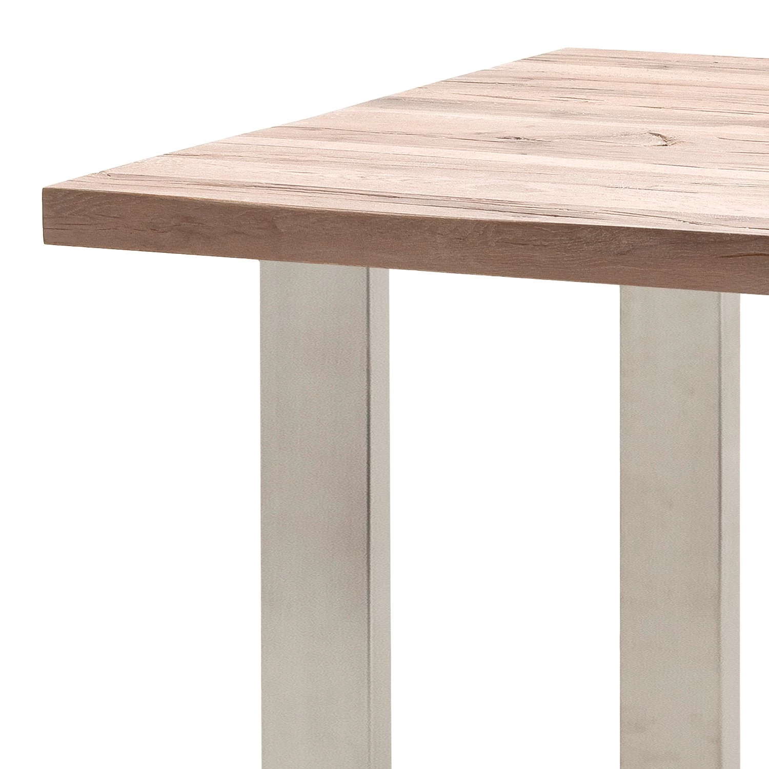 Fredriks Table haute Carver - Chêne blanchi - 160 x 100 cm - Argenté 3 Fredriks Table haute Carver - Chêne blanchi - 160 x 100 cm - Argenté – Image 3