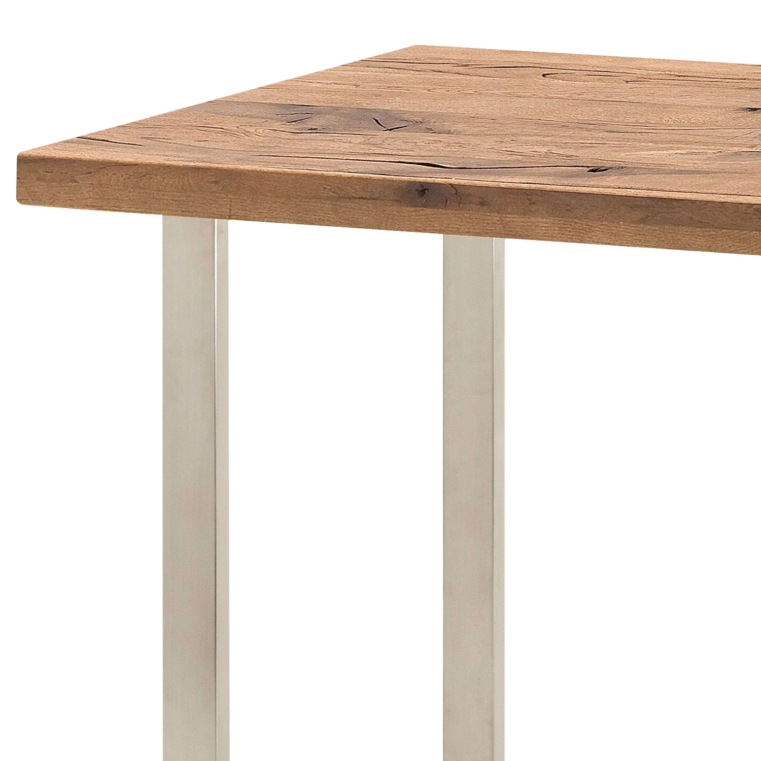 Fredriks Table haute Carver - Imitation chêne de Bassano - 120 x 80 cm - Argenté 3 Fredriks Table haute Carver - Imitation chêne de Bassano - 120 x 80 cm - Argenté – Image 3