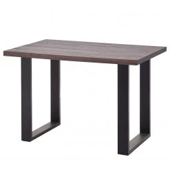 Fredriks Table haute Carver - Chêne érodé - 160 x 100 cm - Noir