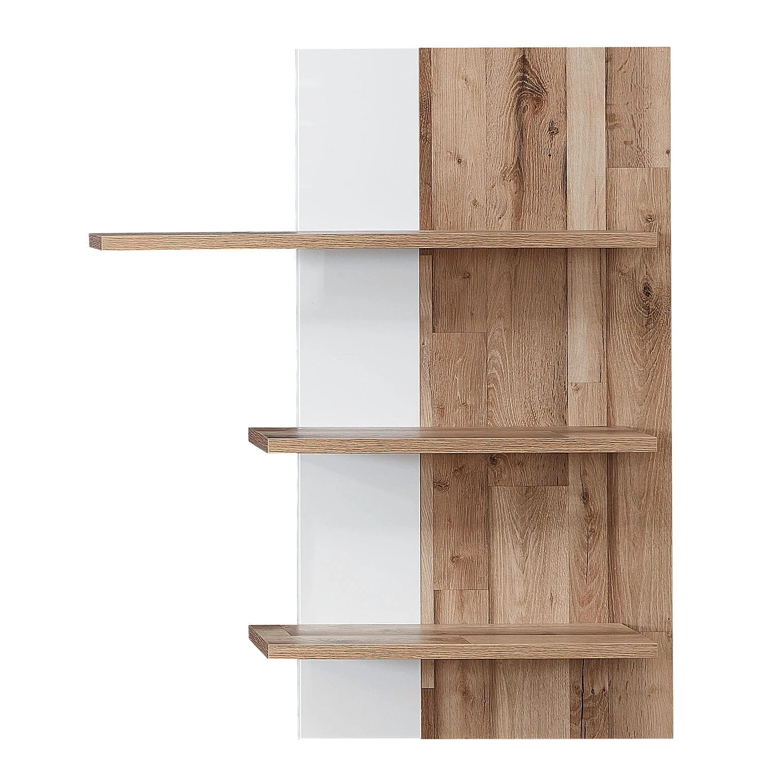 Loftscape Étagère murale Waverly - Blanc / Imitation chêne 1 Loftscape Étagère murale Waverly - Blanc / Imitation chêne