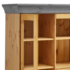 Maison Belfort Buffet haut Bergen - Pin massif - Pin coloris lessivé / Pin gris -Meubles de salle à manger Soldes Magasin 1000225936 211122 08330703654 DETAILS P000000001000225936