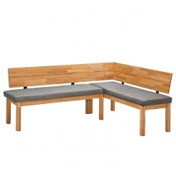 Schösswender Banc d’angle Roberto II - Microfibre / Duramen de hêtre massif - Gris / Duramen de hêtre -Meubles de salle à manger Soldes Magasin 1000225968 200923 06252300099 DETAILS P000000001000225968