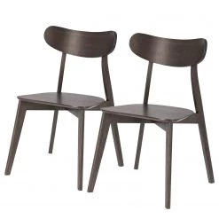 Norrwood Chaises Sakyla (lot de 2) - Frêne foncé