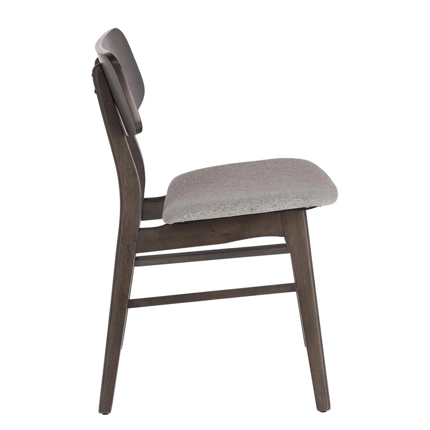 Norrwood Chaises Varkaus III (lot de 2) - Tissu / Placage en frêne et hévéa massif - gris clair / Frêne foncé 2 Norrwood Chaises Varkaus III (lot de 2) - Tissu / Placage en frêne et hévéa massif - gris clair / Frêne foncé – Image 2