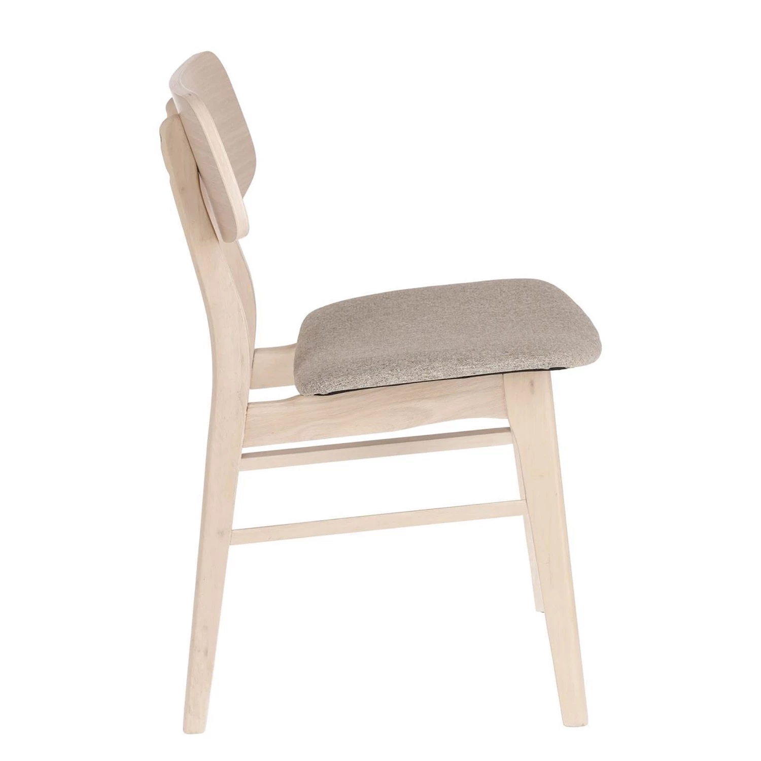 Norrwood Chaises Varkaus I (lot de 2) - Tissu / Placage en chêne et hévéa massif - Sahara / Chêne 2 Norrwood Chaises Varkaus I (lot de 2) - Tissu / Placage en chêne et hévéa massif - Sahara / Chêne – Image 2