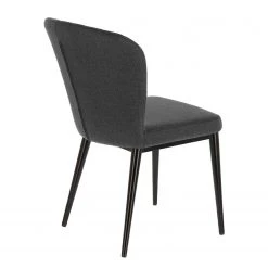 Jack & Alice Chaises capitonnées Palm City (lot de 2) - Tissu / Acier - Gris foncé 12 Jack & Alice Chaises capitonnées Palm City (lot de 2) - Tissu / Acier - Gris foncé -Meubles de salle à manger Soldes Magasin 1000225996 200917 06373500134 DETAILS P000000001000225996