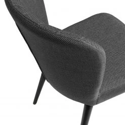 Jack & Alice Chaises capitonnées Palm City (lot de 2) - Tissu / Acier - Gris foncé 14 Jack & Alice Chaises capitonnées Palm City (lot de 2) - Tissu / Acier - Gris foncé -Meubles de salle à manger Soldes Magasin 1000225996 200917 06373600136 DETAILS P000000001000225996