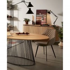 Norrwood Table Kooskia II - Manguier massif / Fer - Manguier / Noir 16 Norrwood Table Kooskia II - Manguier massif / Fer - Manguier / Noir -Meubles de salle à manger Soldes Magasin 1000226004 200917 06382200209 DETAILS P000000001000226004