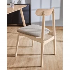 Norrwood Chaises Apukka (lot de 2) - Tissu / Hévéa massif - Sahara -Meubles de salle à manger Soldes Magasin 1000226015 200917 06390900266 DETAILS P000000001000226015