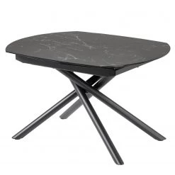 Jack & Alice Table extensible Yerres - Imitation marbre noir