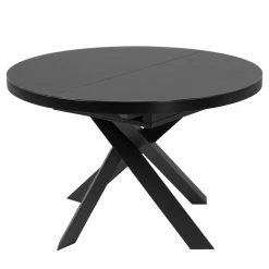 Jack & Alice Table extensible Vouzon - Verre noir