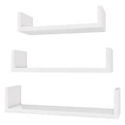 Loftscape Tablettes murales Cresson (lot de 3) - Blanc