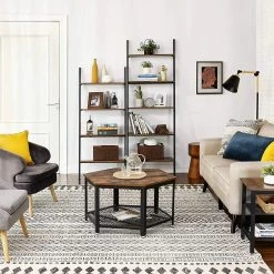 Red Living Étagère échelle Crosshill II - Marron / Noir -Meubles de salle à manger Soldes Magasin 1000226190 200922 17383600065 MOOD DETAILS P000000001000226190 mood