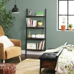 Red Living Étagère échelle Crosshill I - Marron / Noir -Meubles de salle à manger Soldes Magasin 1000226210 200922 17391100153 DETAILS P000000001000226210