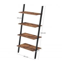 Red Living Étagère échelle Crosshill I - Marron / Noir -Meubles de salle à manger Soldes Magasin 1000226210 200922 17391200154 SKETCH DETAILS P000000001000226210 sketch
