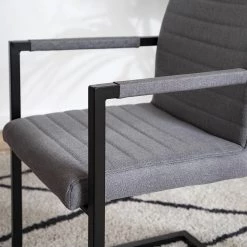 Ars manufacti Fauteuil Finga III - Tissage à plat / Fer - Gris / Noir 23 Ars manufacti Fauteuil Finga III - Tissage à plat / Fer - Gris / Noir -Meubles de salle à manger Soldes Magasin 1000226369 210929 100237000038 DETAILS P000000001000226369