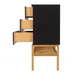 Tenzo Buffet Scoop - Partiellement en chêne massif - Noir -Meubles de salle à manger Soldes Magasin 1000226393 201006 12073900144 DETAILS P000000001000226393