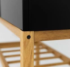 Tenzo Buffet Scoop - Partiellement en chêne massif - Noir -Meubles de salle à manger Soldes Magasin 1000226393 201006 12073900146 DETAILS P000000001000226393