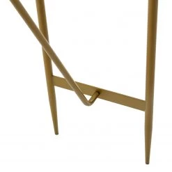 Red Living Console Saint Allen - Verre / Métal - Imitation marbre blanc / Doré -Meubles de salle à manger Soldes Magasin 1000226413 200928 15145300009 DETAILS P000000001000226413