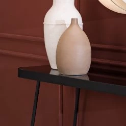 Red Living Console Kingswell - Verre / Métal - Gris / Noir -Meubles de salle à manger Soldes Magasin 1000226423 220429 050 DETAILS P000000001000226423