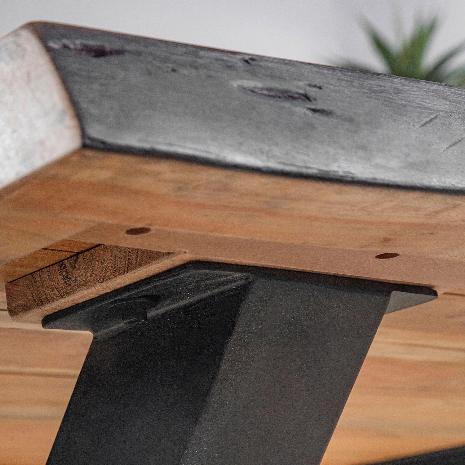 Red Living Table Milland III - Largeur : 200 cm 8 Red Living Table Milland III - Largeur : 200 cm – Image 8