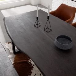 Ars Natura Table Kapra - Acacia Gris - 180 x 90 cm - Noir - Forme en U - Épaisseur plateau : 2.5 cm 30 Ars Natura Table Kapra - Acacia Gris - 180 x 90 cm - Noir - Forme en U - Épaisseur plateau : 2.5 cm -Meubles de salle à manger Soldes Magasin 1000227930 210208 10041800012 MOOD DETAILS P000000001000227930 mood