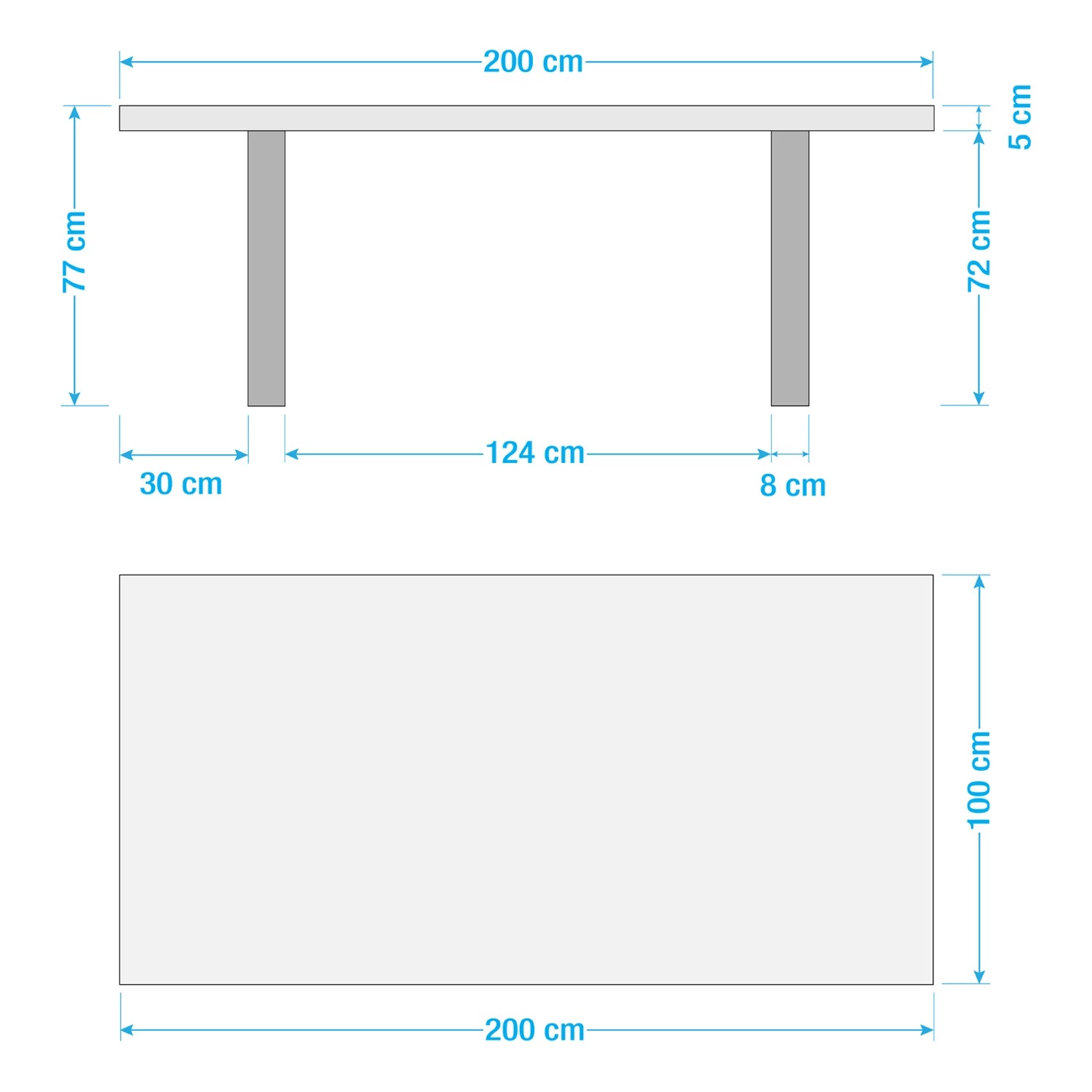 Ars Natura Table Kapra - Acacia brun - 200 x 100 cm - Métal vintage - Forme en U - Épaisseur plateau : 5 cm 12 Ars Natura Table Kapra - Acacia brun - 200 x 100 cm - Métal vintage - Forme en U - Épaisseur plateau : 5 cm – Image 12