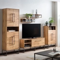 Schildmeyer Étagère murale Limmo - Imitation chêne rustique / Noir 6 Schildmeyer Étagère murale Limmo - Imitation chêne rustique / Noir -Meubles de salle à manger Soldes Magasin 1000228651 201022 14490000014 MOOD DETAILS P000000001000228651 mood