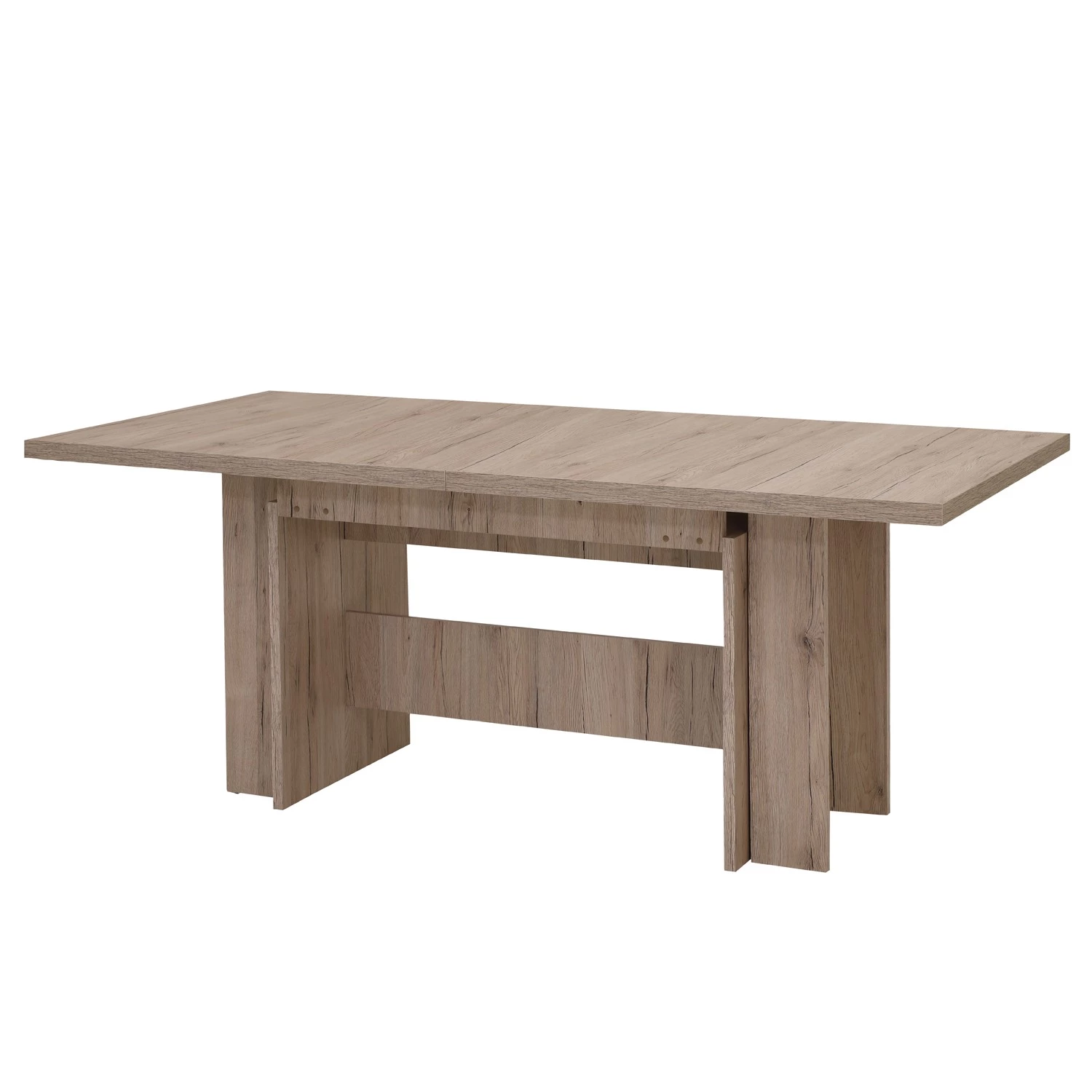 Loftscape Table Biran (extensible) - Imitation chêne sable 1 Loftscape Table Biran (extensible) - Imitation chêne sable