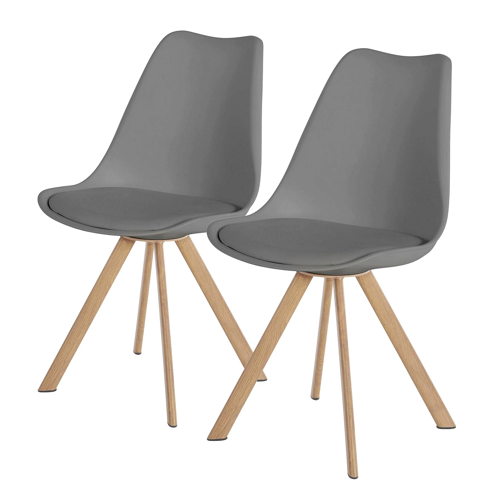 Norrwood Chaises Coly (lot de 2) - Gris 1 Norrwood Chaises Coly (lot de 2) - Gris
